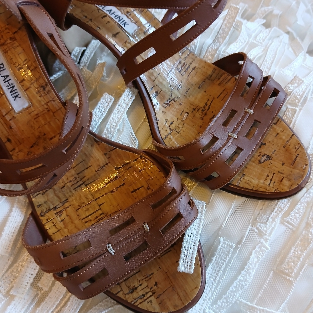 Manolo Blahnik Leather Heels - Picture 4 of 10